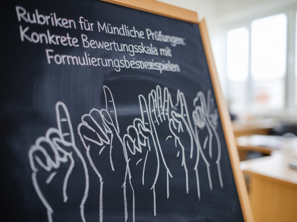 Rubriken für mündliche prüfungen: konkrete bewertungsskala mit formulierungsbeispielen