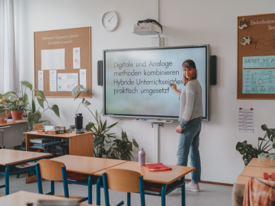 Digitale und analoge methoden kombinieren: hybride unterrichtseinheiten praktisch umgesetzt