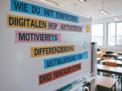 Wie du mit einfachen digitalen h5p-aktivitäten motivierende differenzierung für drei niveaus erstellst