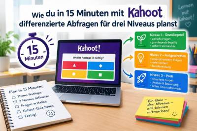 Wie du in 15 minuten mit kahoot differenzierte abfragen für drei niveaus planst