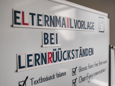 Elternmailvorlage bei lernrückständen: sofort einsetzbare textbausteine und checkliste für das klärende gespräch
